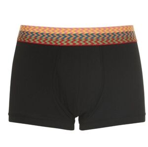 NWT Lanvin Curb Stretch Cotton Boxer Briefs In Black Sz S